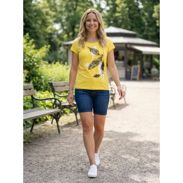  Ženska majica s kratkimi rokavi ALTISPORT ALW178122 LIMONA 