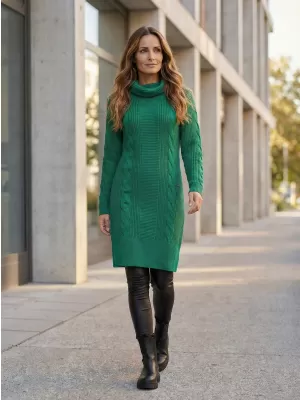 Ženski dolgi pulover ALTISPORT BELLA ZELENA