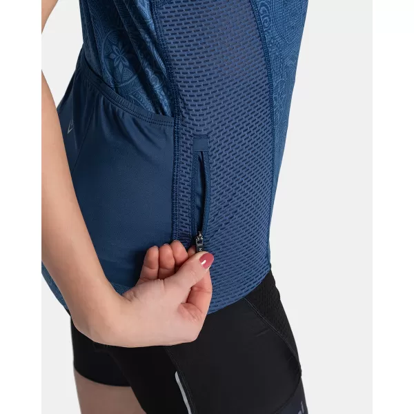  Ženski kolesarski dres KILPI MOATE-W TL0354KI TEMNO MODRA 