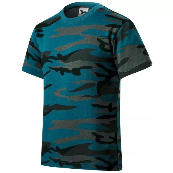  Otroška majica s kratkimi rokavi MALFINI CAMOUFLAGE 149 KAMUFLAŽA/BENCIN 