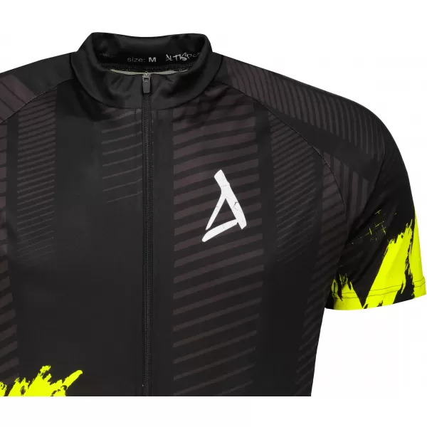 Moški premium kolesarski dres ALTISPORT SWE/ALM01S11 NEON RUMENA 