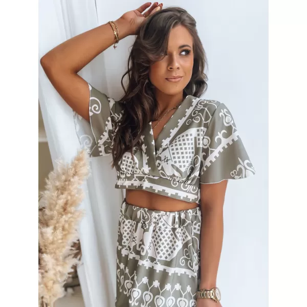  Ženski vrh DSTREET AZTEC MARK RY2225 ZELENO 