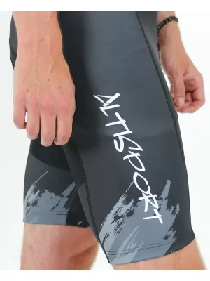 Moške vrhunske kolesarske hlače ALTISPORT SWE/ALM01S13 TEMNO SIVA