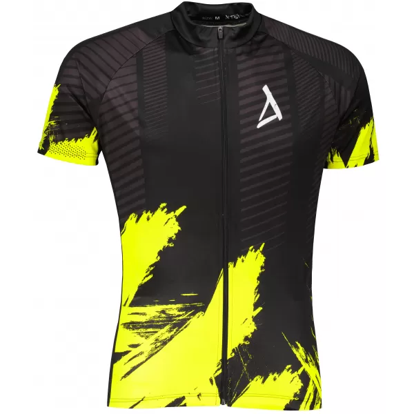  Moški premium kolesarski dres ALTISPORT SWE/ALM01S11 NEON RUMENA 