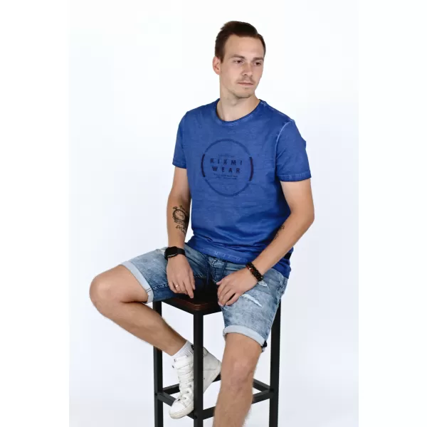  Moška majica s kratkimi rokavi KIXMI RAY MODRA 