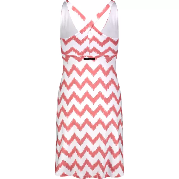  Obleka NORDBLANC V-NECK NBSLD7804 ROZA/BELA 