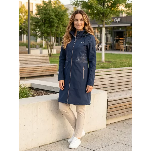  Ženski softshell plašč KIXMI RITA TEMNO MODRA 