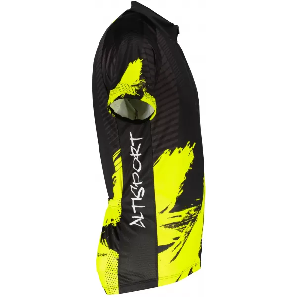  Moški premium kolesarski dres ALTISPORT SWE/ALM01S11 NEON RUMENA 