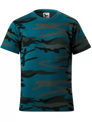 Otroška majica s kratkimi rokavi MALFINI CAMOUFLAGE 149 KAMUFLAŽA/BENCIN