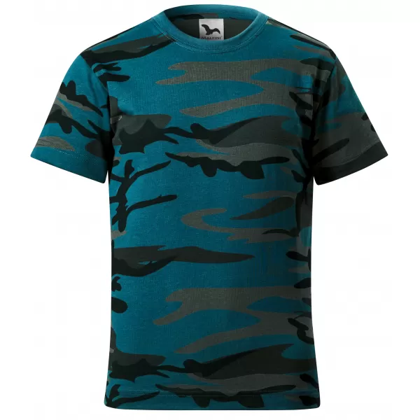  Otroška majica s kratkimi rokavi MALFINI CAMOUFLAGE 149 KAMUFLAŽA/BENCIN 