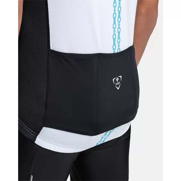  Moški kolesarski dres KILPI RIVAL-M TM0355KI BELA 