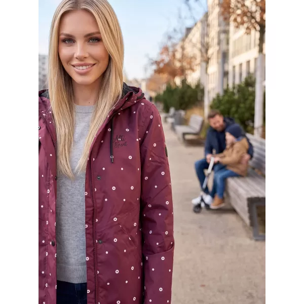  Ženska jesenska jakna ALTISPORT OWEDA LJCB628 BORDO 