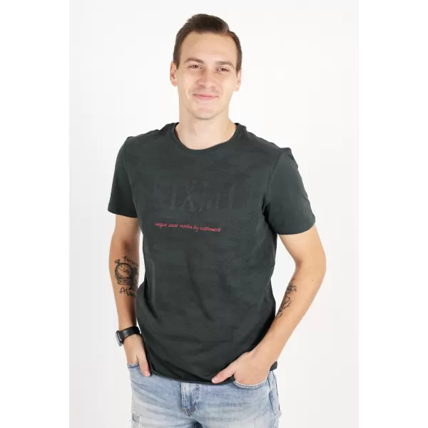  Moška majica s kratkimi rokavi KIXMI RADLY TEMNO SIVA 