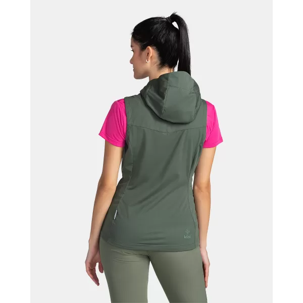 Ženski softshell telovnik KILPI MONILEA-W TL0111KI TEMNO ZELENA 