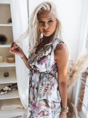 Obleka DSTREET MADAM EY1807z BELA