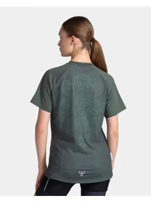 Ženski kolesarski dres KILPI REMIDO-W TL0355KI TEMNO ZELENA