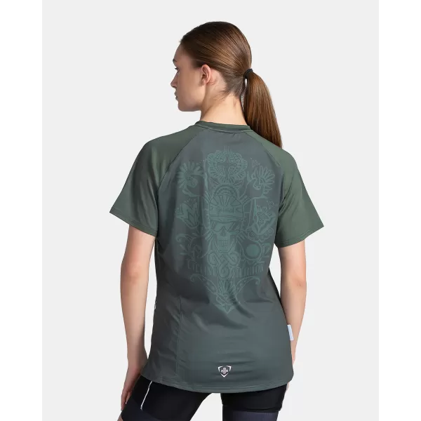  Ženski kolesarski dres KILPI REMIDO-W TL0355KI TEMNO ZELENA 