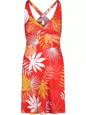 Obleka NORDBLANC V-NECK NBSLD7804 ORANŽNO ČRNILO