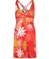 Obleka NORDBLANC V-NECK NBSLD7804 ORANŽNO ČRNILO