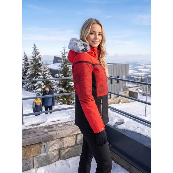  Ženska zimska jakna KIXMI ROXIE RDEČA 