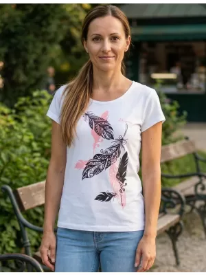 Ženska majica s kratkimi rokavi ALTISPORT ALW178122 BELA