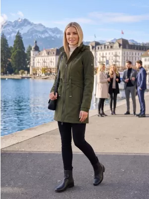 Ženski softshell plašč KIXMI RHODIE VOJAŠKI