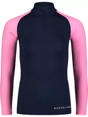 Ženska majica s kratkimi rokavi NORDBLANC WATER NBSLF7865 MODRA/ROZA