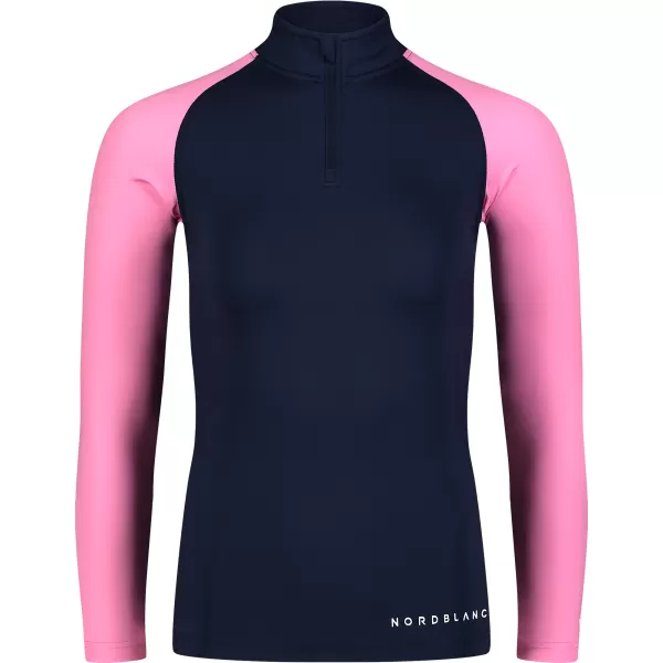  Ženska majica s kratkimi rokavi NORDBLANC WATER NBSLF7865 MODRA/ROZA 