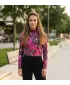 Ženska majica z ovratnikom KIXMI RINA ROZA