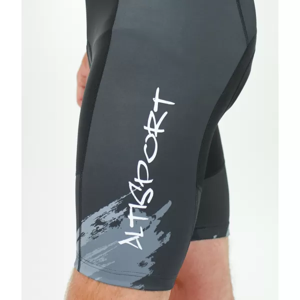  Moške vrhunske kolesarske hlače ALTISPORT SWE/ALM01S13 TEMNO SIVA 