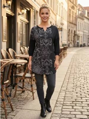 Ženska majica s kratkimi rokavi ALTISPORT BLANCH ČRNA