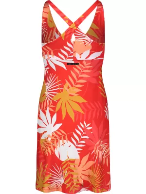 Obleka NORDBLANC V-NECK NBSLD7804 ORANŽNO ČRNILO