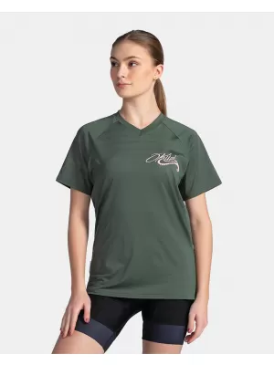 Ženski kolesarski dres KILPI REMIDO-W TL0355KI TEMNO ZELENA