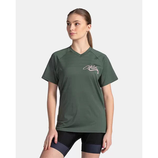  Ženski kolesarski dres KILPI REMIDO-W TL0355KI TEMNO ZELENA 