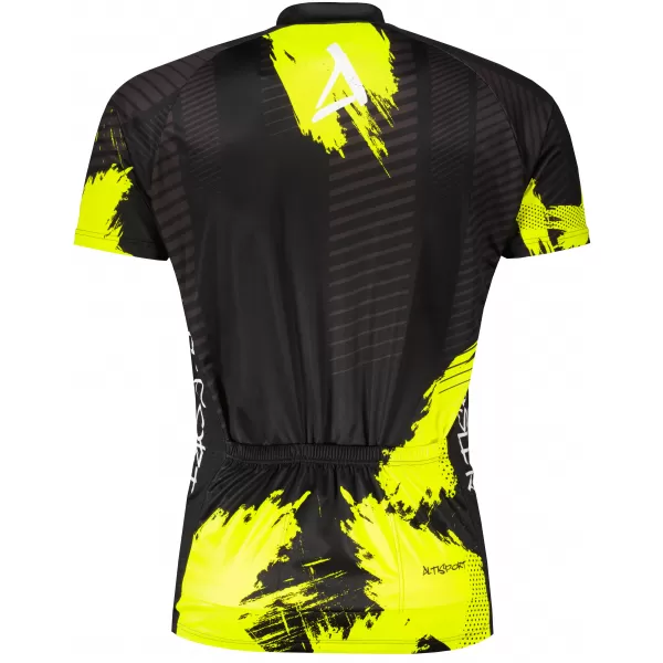  Moški premium kolesarski dres ALTISPORT SWE/ALM01S11 NEON RUMENA 