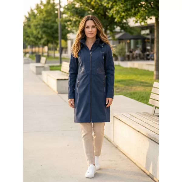  Ženski softshell plašč KIXMI RITA TEMNO MODRA 