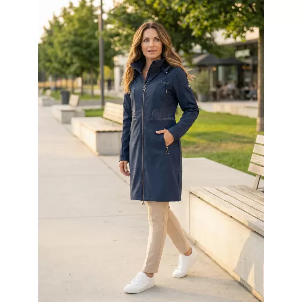 Ženski softshell plašč KIXMI RITA TEMNO MODRA 