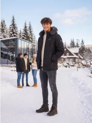 Moška zimska jakna ALTISPORT BALDER ČRNA