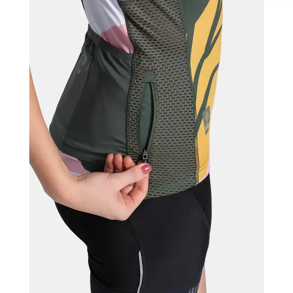  Ženski kolesarski dres KILPI RITAEL-W TL0352KI TEMNO ZELENA 