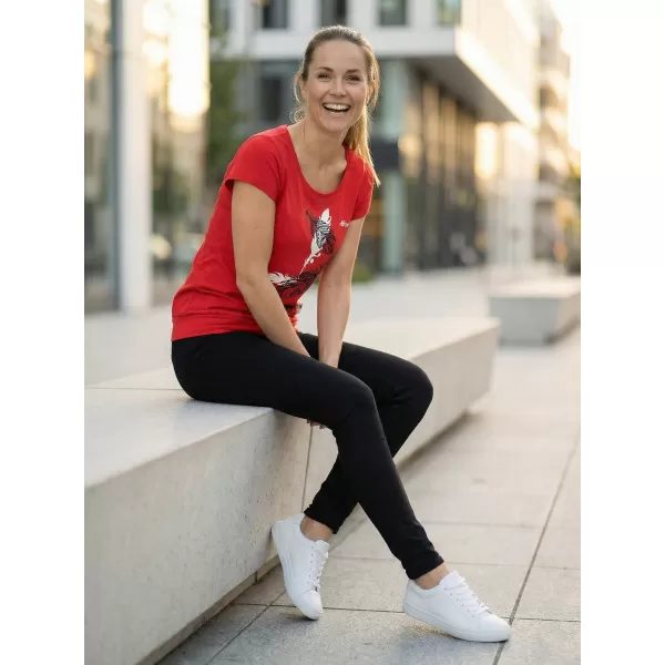  Ženska majica s kratkimi rokavi ALTISPORT ALW178120 RDEČA 