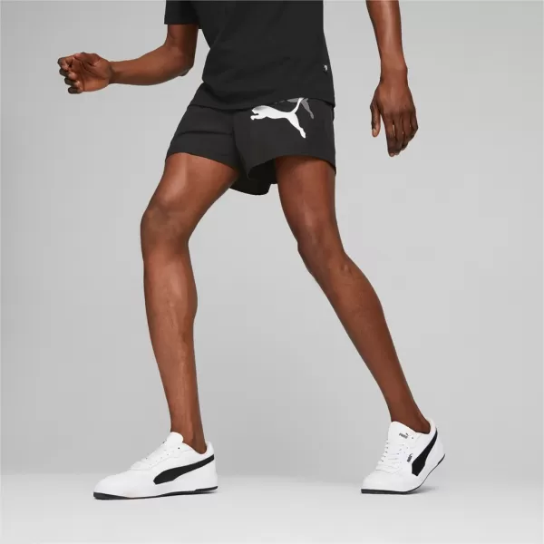  Moške kratke hlače PUMA ESS+ LOGO POWER CAT WOVEN SHORTS 5 673382-01 ČRNA 