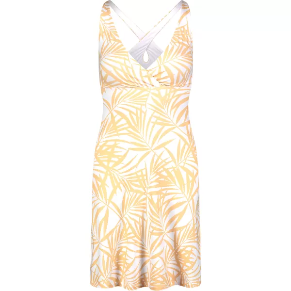  Obleka NORDBLANC V-NECK NBSLD7804 RUMENO/BELO 