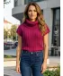 Ženski pleten telovnik KIXMI RAISA BORDO