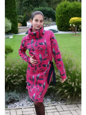 Ženska pulover obleka ALTISPORT BESSIE ROZA