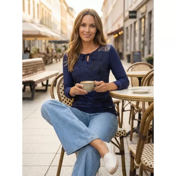  Ženska majica s kratkimi rokavi ALTISPORT BELINDA TEMNO MODRA 