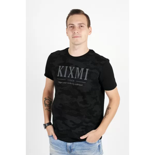  Moška majica s kratkimi rokavi KIXMI RADLY ČRNA 