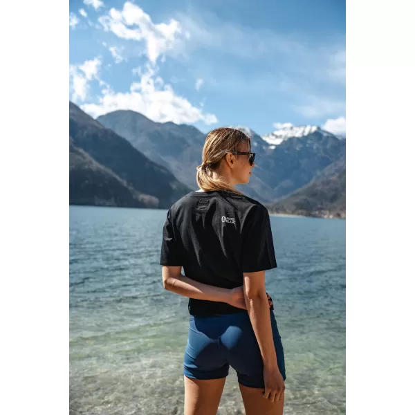  Ženski kratki top NORDBLANC CROPTOP NBSLT7819 ČRNA 