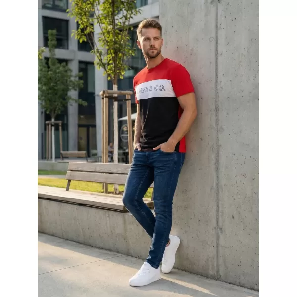  Moška majica s kratkimi rokavi SAM 73 SEAMUS MT 828 RDEČA 