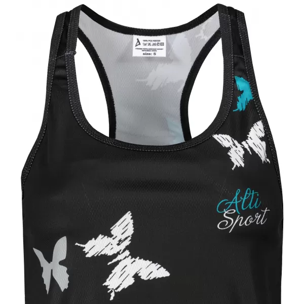  Ženski vrhunski brezrokavnik ALTISPORT SWE/ALW05S15 ČRNA IN MODRA 