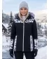 Ženska zimska jakna ALTISPORT BIANCA ČRNA